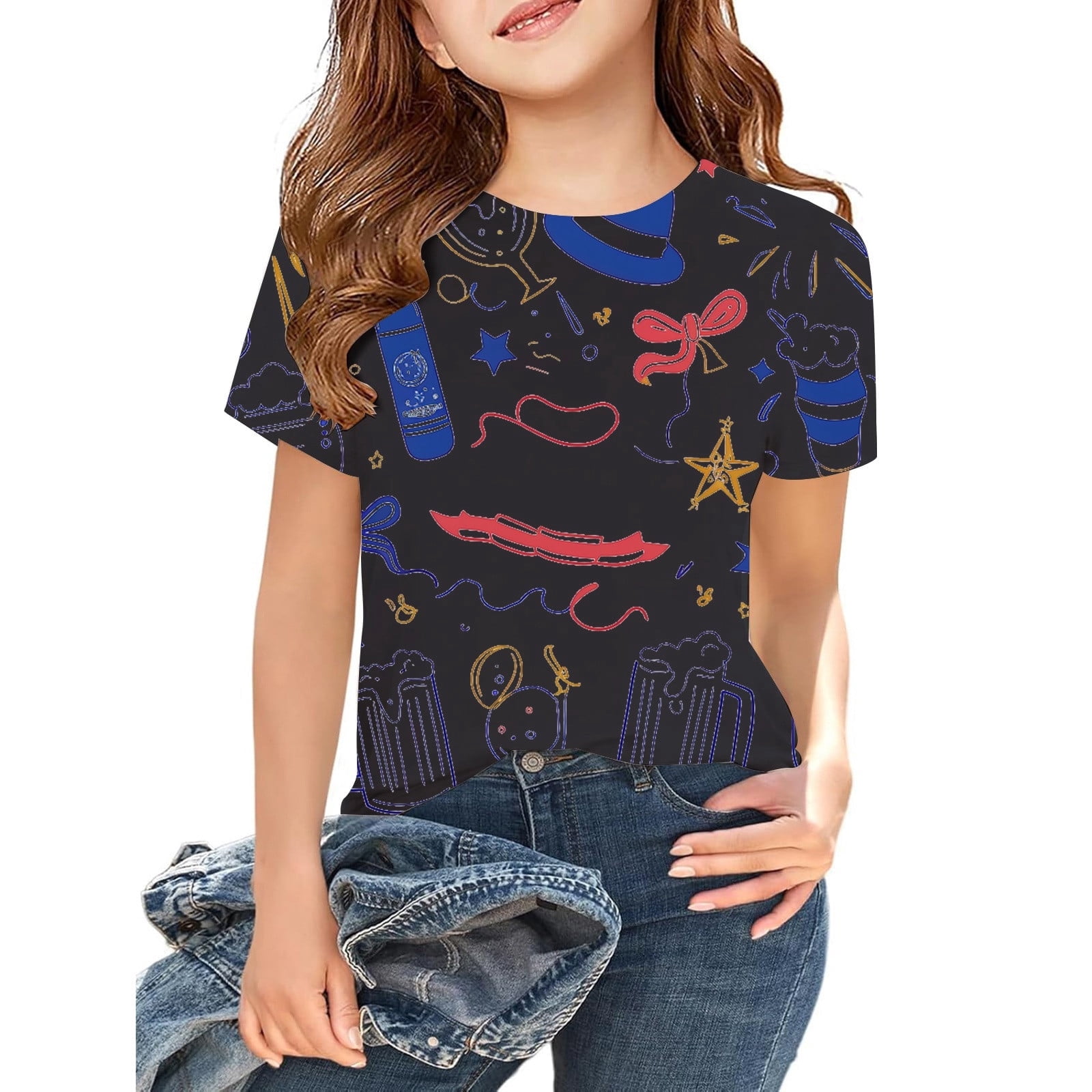 KIDS SHORT SLEEVE T-SHIRT 12-14 GATSBYS GIRL main image 1