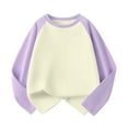 thumbnail image 1 of Kids Girls T Shirts Raglan Long Sleeve Tee 5-14 Years | Casual Basic Tees, Crewneck, Color Block, Cute Fall Blouses Tops, Girls Fashion Shirts, 1 of 3