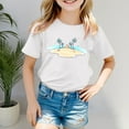 thumbnail image 1 of Kids Girls T Shirts Summer Girls Short Sleeve Tops Crewneck Little Girls Summer Clothes Girls Clothes 8-9 Years Cute&nbsp;Girl&nbsp;Clothing, 1 of 4