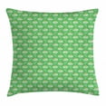 thumbnail image 1 of Kids Girls Throw Pillow Cushion Cover, Vibrant Daisy Flowers with Cute Ladybugs on Petals Summer Botanical Pattern, Decorative Square Accent Pillow Case, 24 X 24 Inches, Multicolor, by Ambesonne, 1 of 2