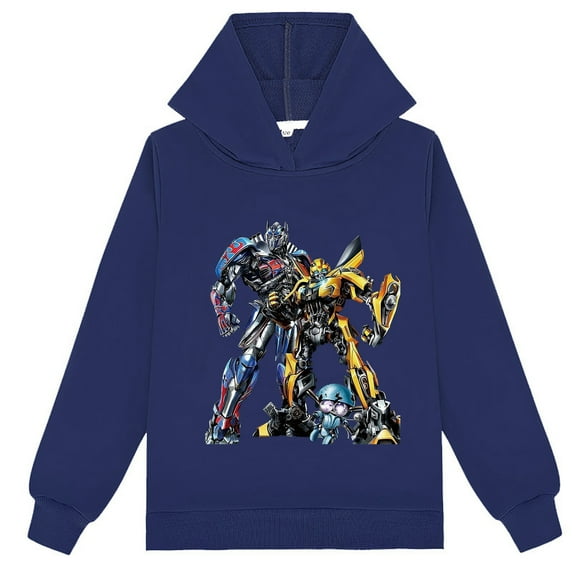 Kids Girls Transformers Spring Autumn Pullover Hoodies Long Sleeve Sweatshirt Tops for Children's Clothings
