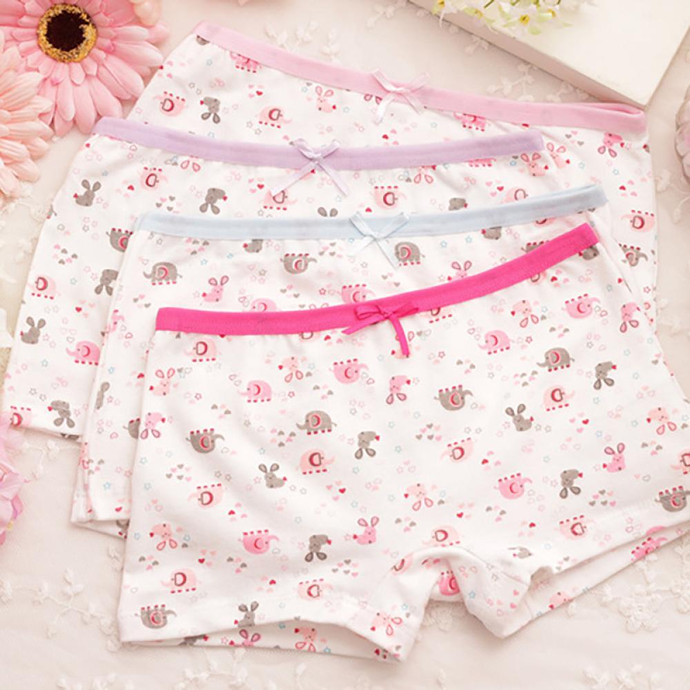 Kids Girls Underpants Cotton Panties Child Underwear Short Briefs by DA BOOM ,3-8T,1 PCS