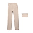 thumbnail image 1 of Kids Girls Uniform Pants Skinny Fit Kids Dress Pants with Pockets Straight Pants Girls Beige Uniform Pants Back To School Outfits for Teen Girls Kids Clothes for Teen Girls 5-6 years, 1 of 6