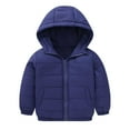 thumbnail image 1 of Kids Girls Winter Down Coat Hooded Jacket Thicken Windproof Zipper Warm Winter Coats Kids Winter Jacket 7-8 Years, 1 of 3