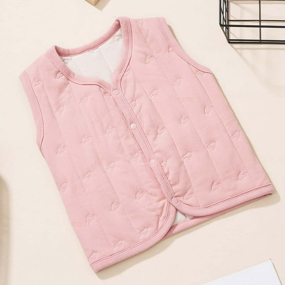 Kids Girls Winter Pink Vest Vest Sleeveless Windproof Down Jacket Lightweight Warm Down Coat Kids Winter Jacket 4T