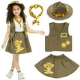 thumbnail image 1 of Kids Girls Zoo Keeper Costume Explorering Kit with Safari Vest & Hat 7-8Y, 1 of 7