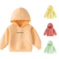 thumbnail image 1 of Kids Girls and Boys Hoodie Letter Printed Hoodies Long Sleeve Casual Basic Pullover Sweatshirt Hoodie Fall Winter Girls 6-7 Years Clothes, 1 of 5