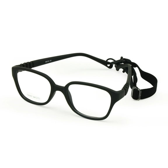 Kids Glasses Frame with Strap Bendable Glasses Frame Children Glasses Boys & Girls One-piece No Screw Age 2-3Yrs Size 44