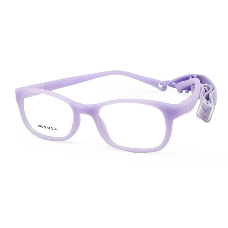 Kids Glasses Frame with Strap No Screw Bendable Flexible Children