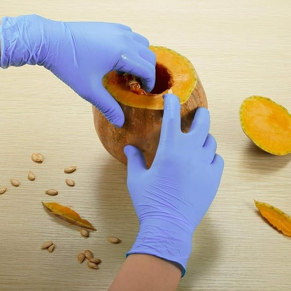 Kids Gloves Disposable for 4-10 Years - Latex and Powder Free - for Kids Festival Preparation, Crafting, Painting, Gardening