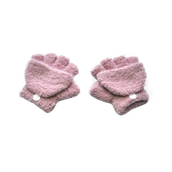 Kids Gloves Full Fingers Knitted Gloves Warm Mitten Winter Favor for Little Boys and Girls