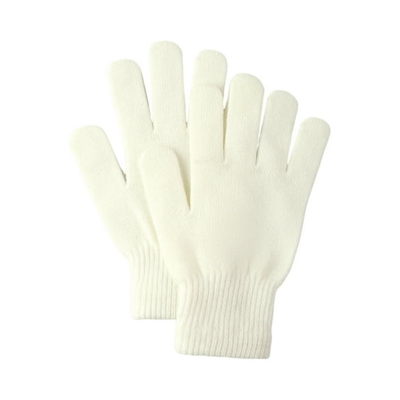 Kids Gloves Winter Boys or Girls Children's Warm Knit Gloves Bulk for Winter Supplies White Free