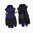 thumbnail image 1 of Kids Gloves Winter Warm Long Fleece Waterproof Touchscreen for Boys Girls Youth Teen Snow Ski Cycling(One Size,Purple), 1 of 2