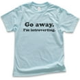 thumbnail image 1 of Kids Go Away I'm Introverting T-shirt, Youth Kids Boy Girl T-Shirt, Awkward Shirt, Introvert Shirt, Light Blue, Large, 1 of 4
