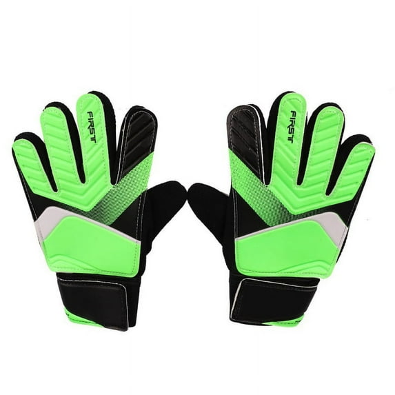 Kids Goalie Gloves Rubber Anti Slip Wrist Wrap Soccer Football Apparel Accessories