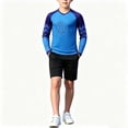 thumbnail image 1 of Kids Goalkeeper Uniform, Multicolor Long Sleeve Football Training Set, Soccer Goalie Jersey & Pants For Boys & Girls Blue 9-10 Years, 1 of 6