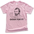 thumbnail image 1 of Kids Gogh For It Vincent Van Gogh Shirt, Youth Kids Boy Girl T-Shirt, Artist Funny Art Painting Painter's Tee, Light Pink, Large, 1 of 4