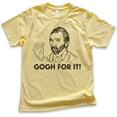 thumbnail image 1 of Kids Gogh For It Vincent Van Gogh Shirt, Youth Kids Boy Girl T-Shirt, Artist Funny Art Painting Painter's Tee, Yellow, Large, 1 of 4