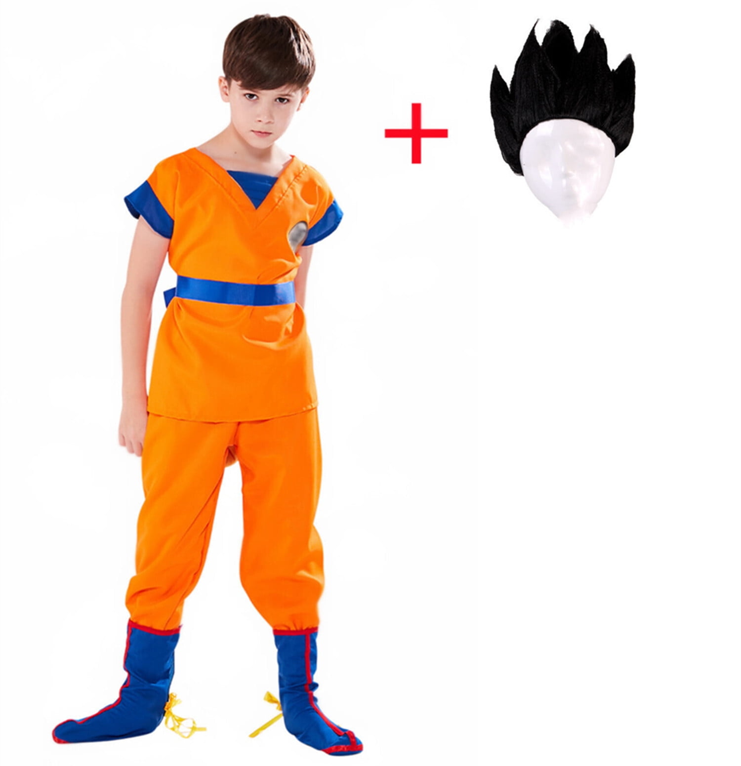 Kids Goku Costume Saiyan Costume With Wig Halloween Costume For Kids