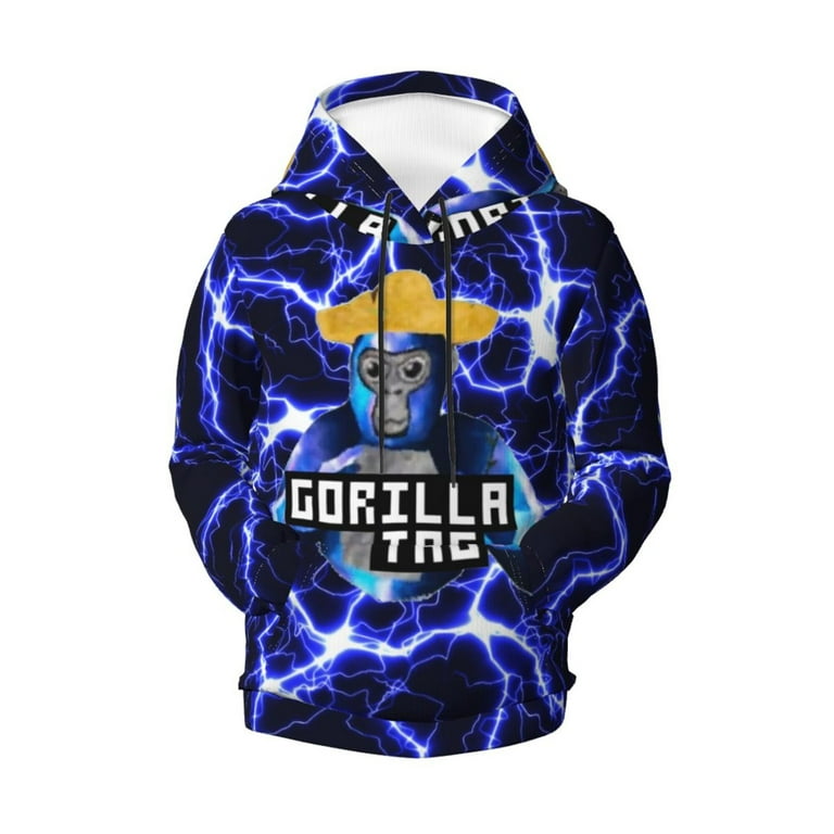 Kids Gorilla Tag Pullover Hoodie With Pocket Lightweight Hoodies Long Sleeve Game Hoodie Sweatshirt For Boys Girls Party