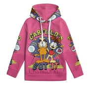 ENTERRY Kids Got Its Garfield Hoodie Sweatshirt for Boys Girls Pullover Hooded with Kangaroo Pocket, 6-7Y