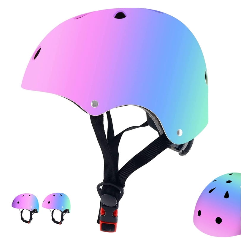 Kids Gradient Color Bike Helmet Toddler Helmet Ages 28 Years Old Boys Girls MultiSport Helmet