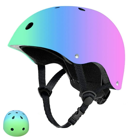 Yuphony Kids Gradient Color Bike Helmet Toddler Helmet Ages 2-8 Years Old Boys Girls Multi-Sport Helmet Adjustable Cycling Multi-Sport for Football Roller Skating Scooter