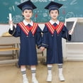 thumbnail image 1 of Kids Graduation Gown Cap Tassel Set Graduation Gown Of 2025 Set With Tassel Kids Ceremony Party Gift 7-8 Years, 1 of 7