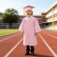 thumbnail image 1 of Kids Graduation Gowns for Kids with Cap with Gold Stole White Cap and Gown Set Graduation Celebration Dress Outfit, 1 of 8