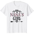 thumbnail image 1 of t-shirt Kids Granddaughter Nanas Girl T-Shirt mens, woman, white，funny，journey，Crew Neck, Short Sleeve,custom clothing patterns.gift, 1 of 4