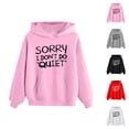 thumbnail image 1 of Kids Graphic Hoodie Funny Naughty Noisy Boy Girl Long Sleeve Hooded Sweatshirt with Pockets for Boy Girl Pullover Tops, 1 of 1