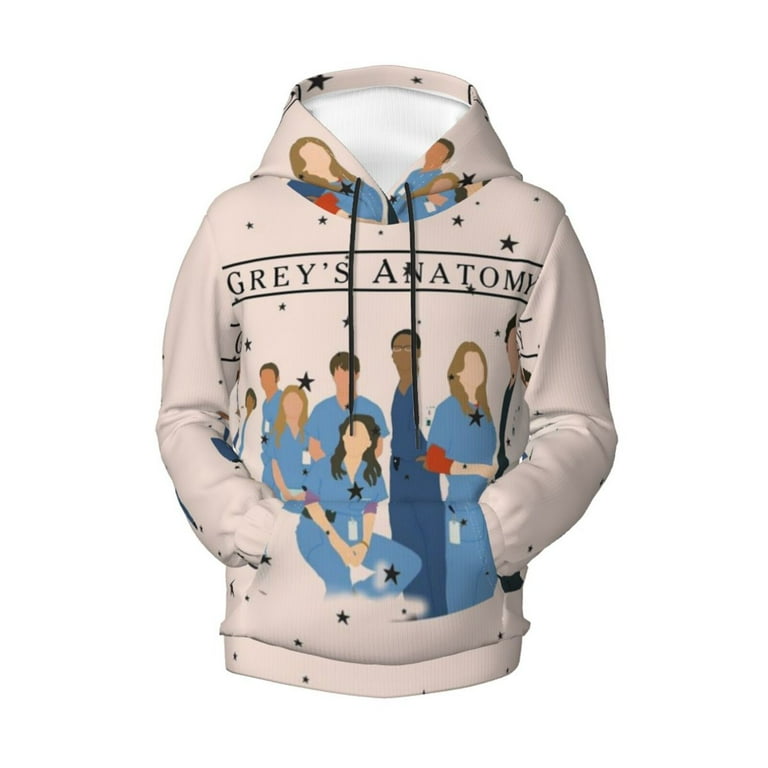 Kids Greys Anatomy Pullover Hoodie Realistic 3d Print Graphic Hooded Sweatshirts With Drawstring
