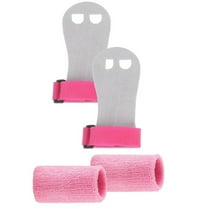 Kids Grip Gloves Wrist Support Gymnastics Grips Training Gloves and Wrist Wraps Fitness Set for Girl and Children