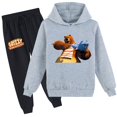thumbnail image 1 of Kids Grizzy And The Lemmings Hoodie Pullover with Sweatpants Long Sleeve Tops Hooded Sweatshirt Outfits for Boys Girls, 1 of 3