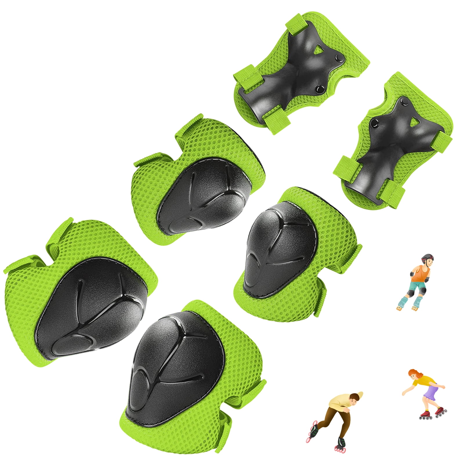 Kids Guards Protective Gear for 38 Years Toddlers, Knee Pads Elbow Pads with Wrist 3 in 1