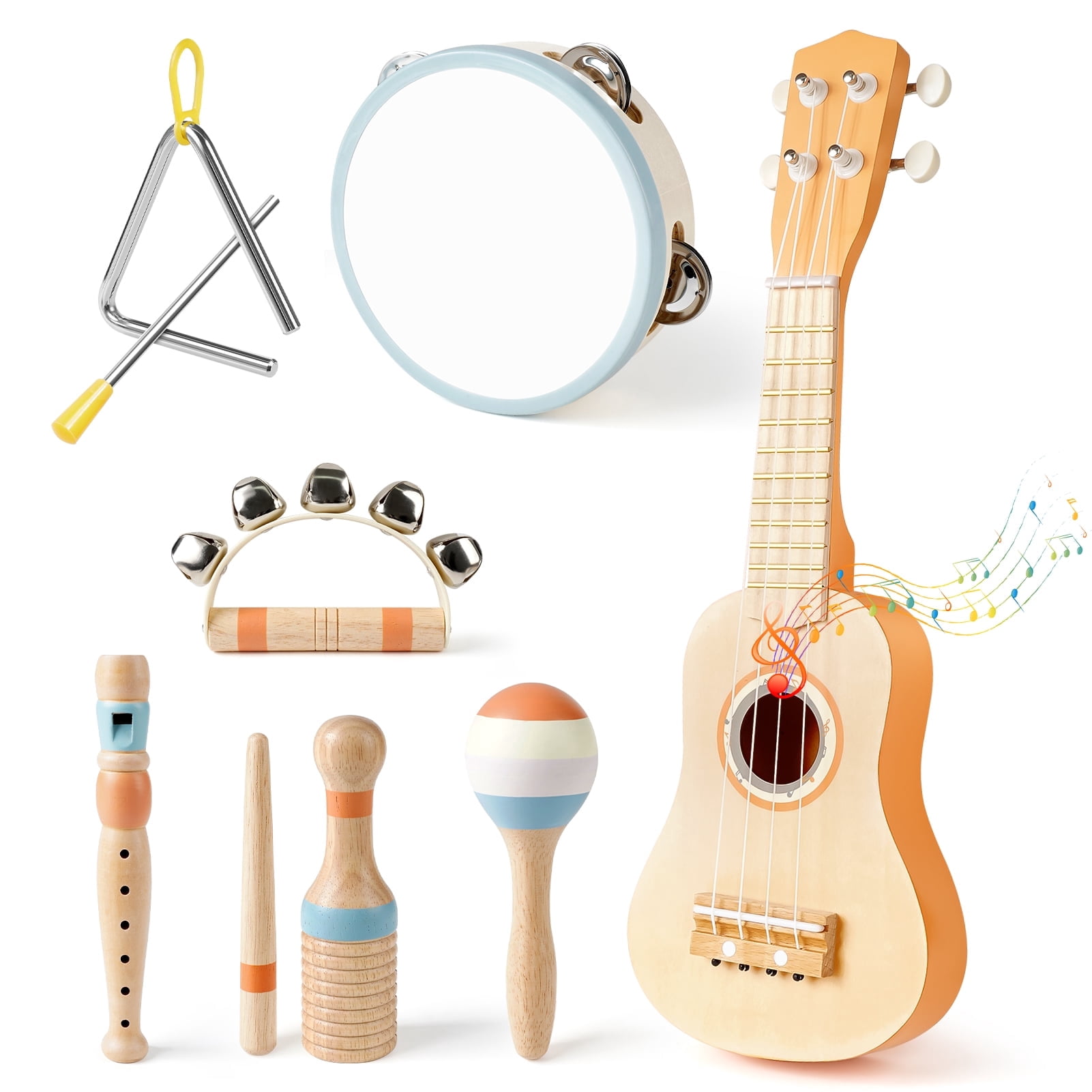 Vanplay Kids 7-in-1 Musical Instrument Set for Children 3+