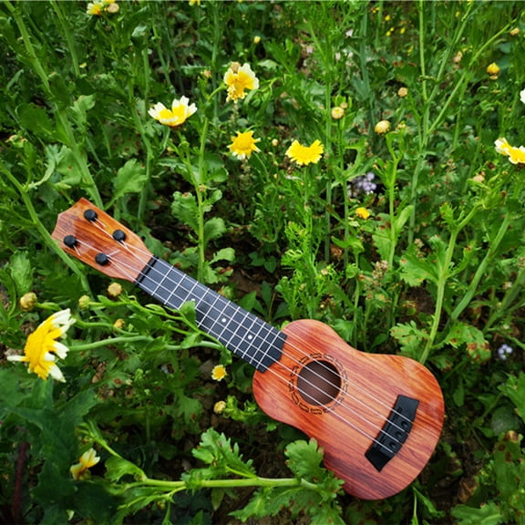 Kids Guitar Ukulele Beginner, Usupdd 15 Inch Mini Ukulele with 4 Strings for Kids, Easy Learn Educational Musical Instrument for Toddlers Children, Brown