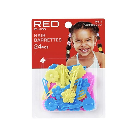 Kids Hair Barrettes 24pcs - Red by Kiss