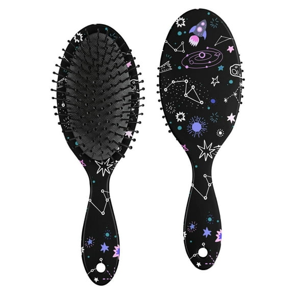 Kids Hair Brush Detangler Brushes - Galaxy - Midi Detangling Brush With Ultra-Soft IntelliFlex Bristles Glide Through Tangles With Ease - Pain-Free Comb For All Hair Types