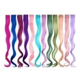 thumbnail image 1 of Synthetic Hair Extensions for Kids and Women Rainbow Party Hair Straight Extensions Colorful Wig for Girls, 1 of 2