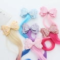 thumbnail image 1 of Kids Hair Extensions with Hair Clips Braided Hair Extension for Girls Wig Hair Extension 6 Pcs, 1 of 5