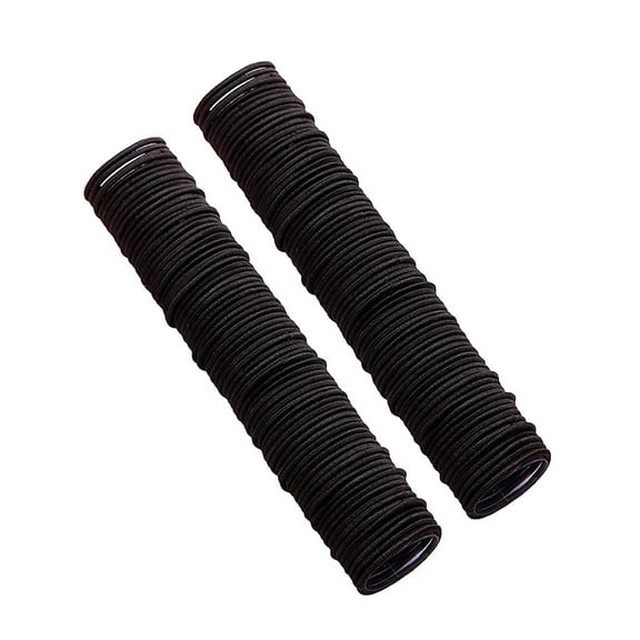 Kids Hair Ties, Elastic Hair Bands, 100PCS Soft Mini Hair Elastics for Girls, No Damage Hair Accessories, Durable Stretchy Cotton Hair Circles for Braids, Ponytails, Daily Use