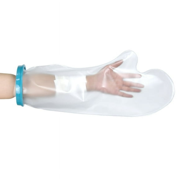 Kids Half Arm Cast Cover for Shower Bath Teens Waterproof and Watertight Cast Bandage Protector Bag for Broken Surgery Wound Lower arm, Hands, Wrists, Elbow, Fingers, Reusable Keeps Bandage Dry