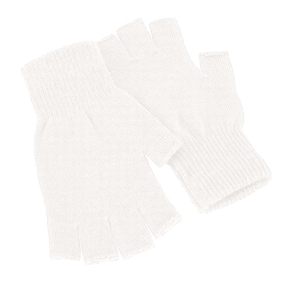 Kids Half Finger Gloves Knit Warm Fingerless Gloves for Boys Girls School Writing