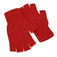 thumbnail image 1 of Kids Half Finger Gloves Knit Warm Fingerless Gloves for Boys Girls School Writing, 1 of 8
