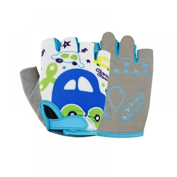 Kids Half Long Finger Climbing Gloves for Age 1-10 Boys Girls Gymnastics Monkey Bars, Good Grip Control Gloves for Scooter Balance Boards Biking Fishing Outdoor Sports