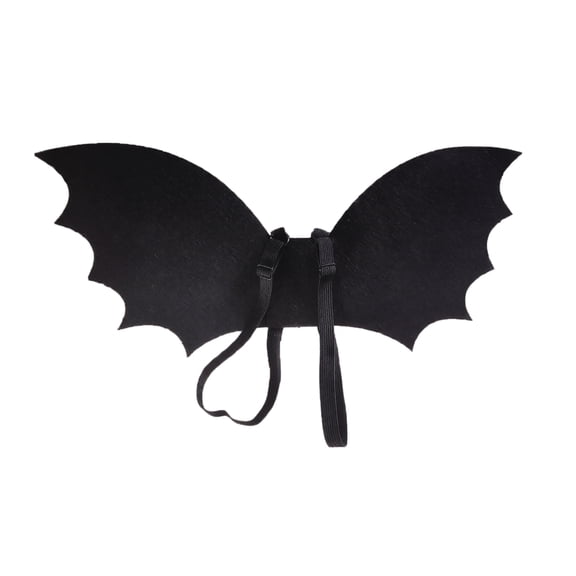 Kids Halloween Bat Wings, Felt Dress Up Costume Accessory for Party Cosplay Stage Performance (Black)