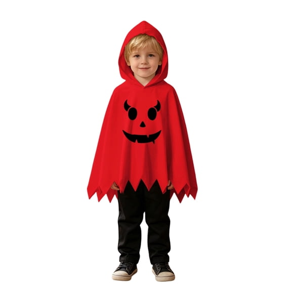 Kids Halloween Cloak Cape Pants Set Toddler Boys Role Play Outfit 3M-9Y