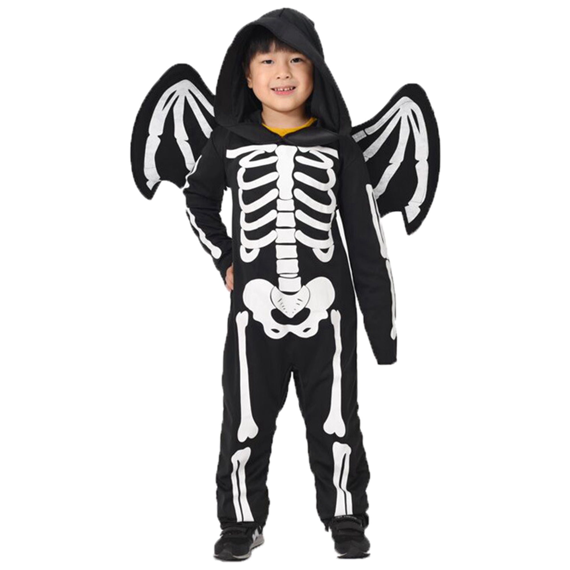 Kids Halloween Costume Skeleton Devil Cosplay Jumpsuit Outfits Fancy