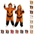 thumbnail image 1 of Kids Halloween Costumes Boys Girls Long Sleeve Zip Up Jumpsuit Romper Halloween Clothes, 1 of 7